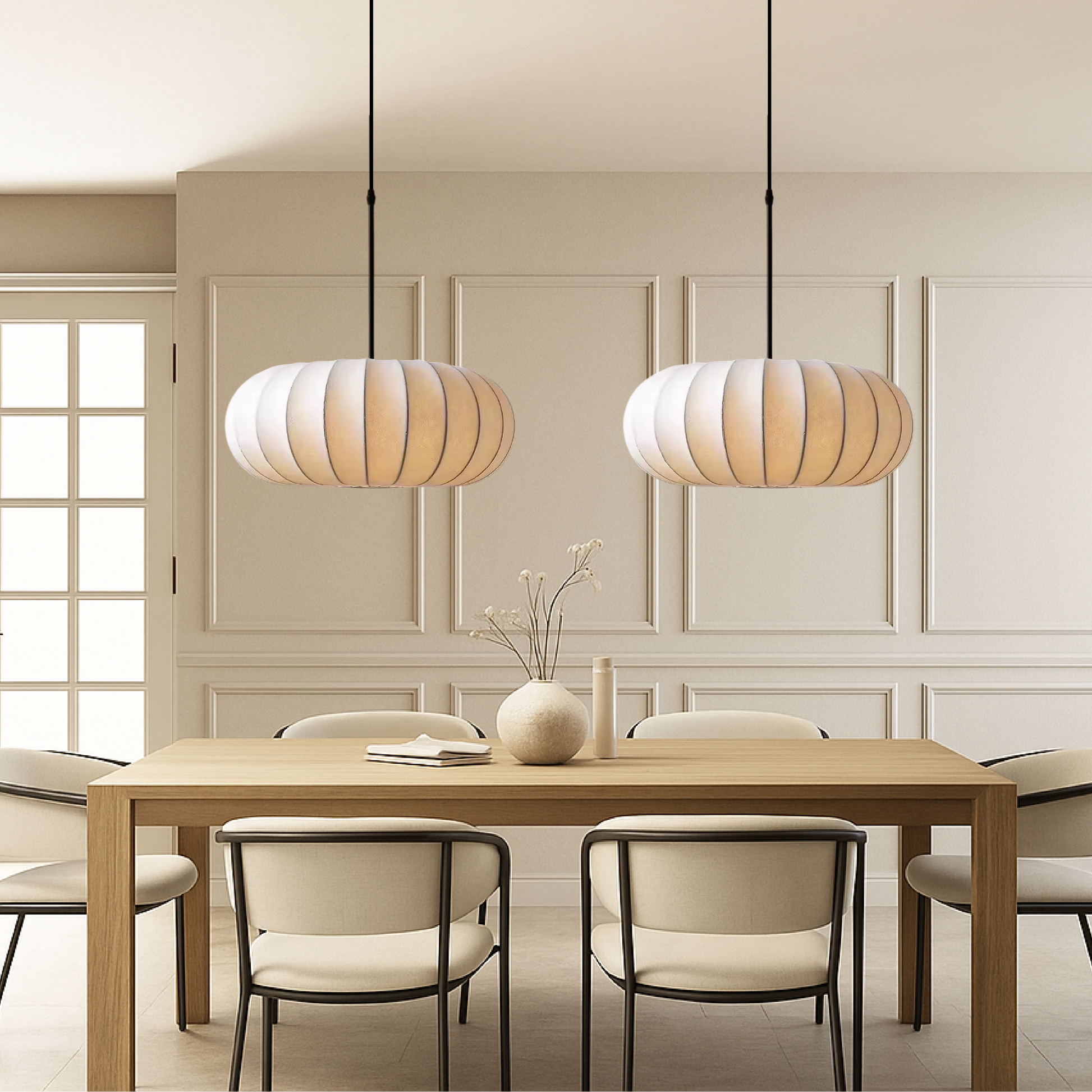 Luxona | Moderne Eleganz Seiden-Hängelampe 2
