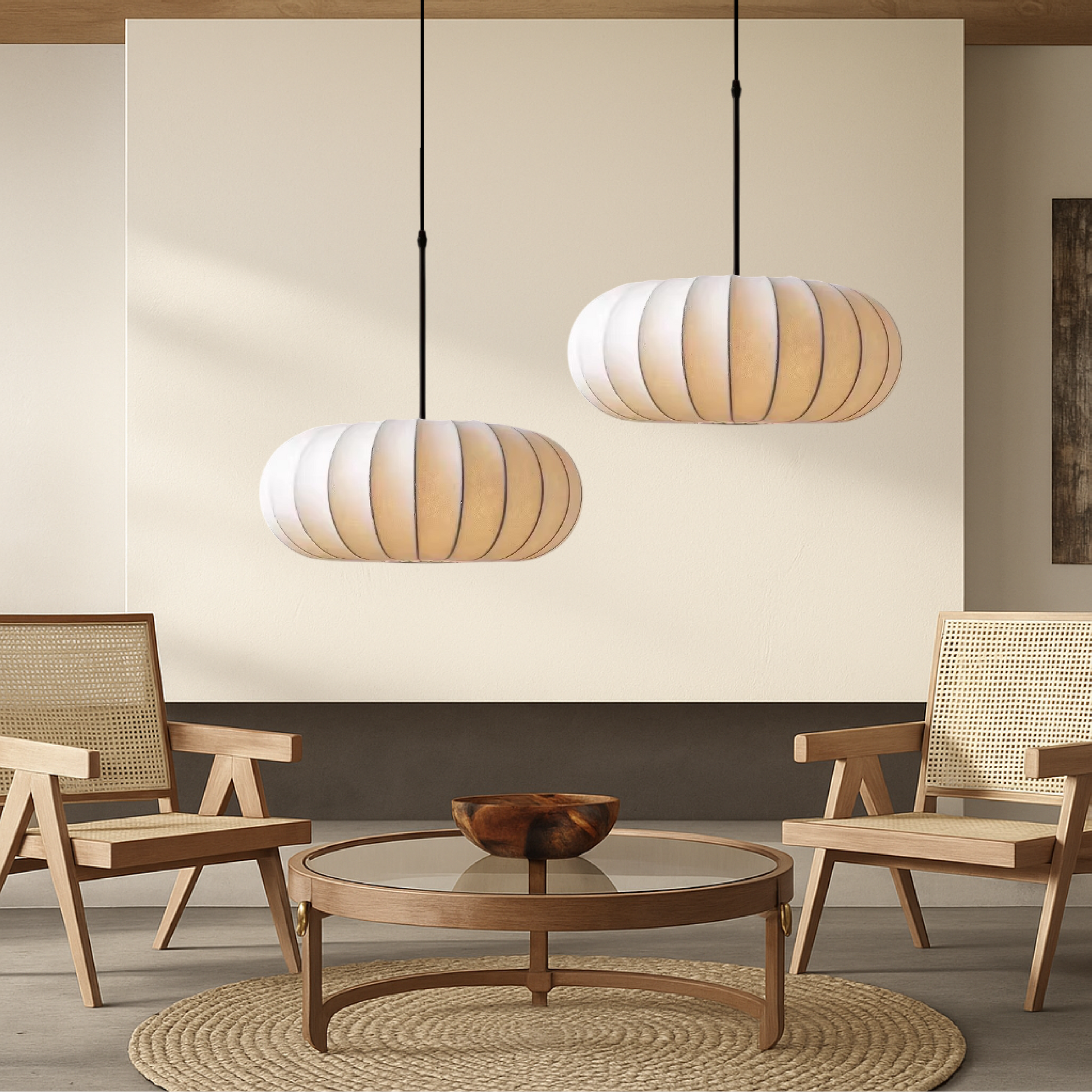 Luxona | Moderne Eleganz Seiden-Hängelampe 3