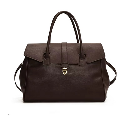 Luxuriöse Damen-Boston-Tasche mit Griff und Schultergurt 0