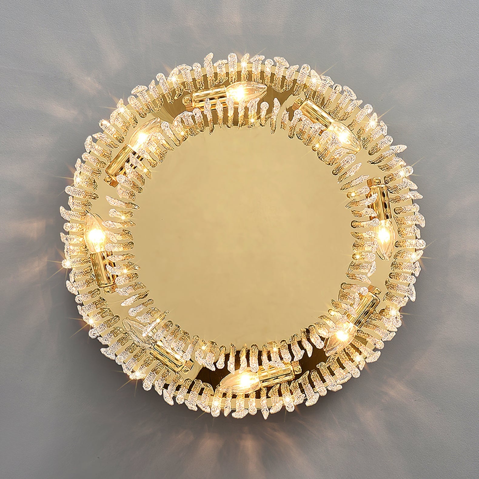Luxuriöse Deckenlampe aus Kristall und Edelstahl für Wohnzimmer oder Schlafzimmer – Elegante Innenbeleuchtung 2