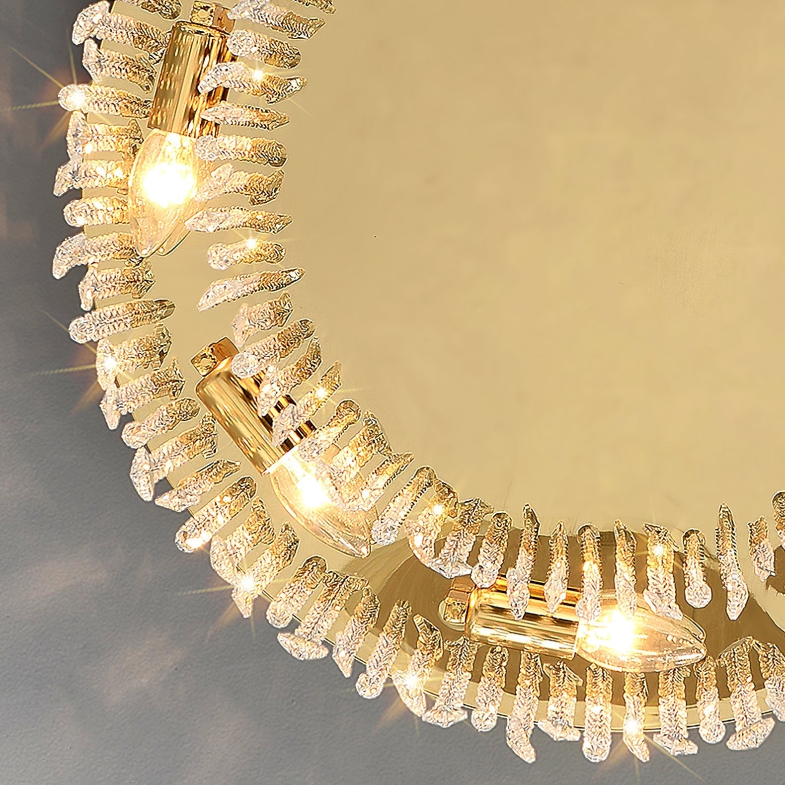 Luxuriöse Deckenlampe aus Kristall und Edelstahl für Wohnzimmer oder Schlafzimmer – Elegante Innenbeleuchtung 4