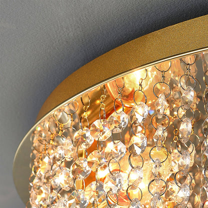 Luxuriöse Deckenlampe aus Kristall und Edelstahl für Wohnzimmer oder Schlafzimmer – Elegante Innenbeleuchtung 5