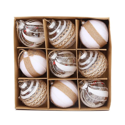 Luxuriöse Weihnachtsbaumkugeln Set – 9er Set in Multicolor aus Glas, 8 cm für Festliche Dekoration 3