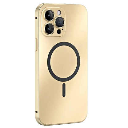 Magnetische Metallhülle für iPhone 14 Pro und iPhone 13 – Dünn, Elegant, Stoßfest, Kompatibel mit MagSafe 2