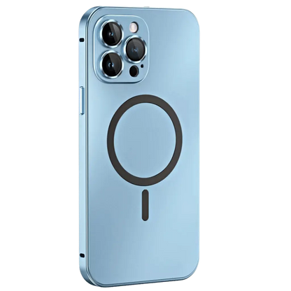Magnetische Metallhülle für iPhone 14 Pro und iPhone 13 – Dünn, Elegant, Stoßfest, Kompatibel mit MagSafe 3