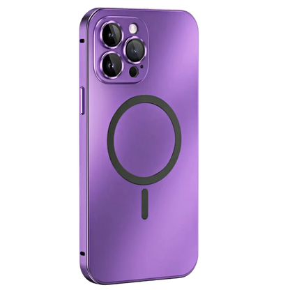 Magnetische Metallhülle für iPhone 14 Pro und iPhone 13 – Dünn, Elegant, Stoßfest, Kompatibel mit MagSafe 4