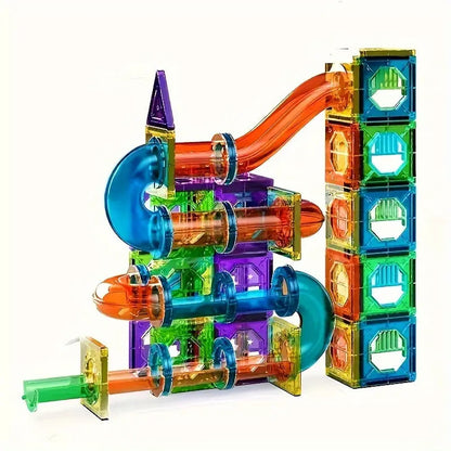 Magnetisches Gebäudespielzeug mit LED-Beleuchtung – 69 Teile für kreative Kinder, STEM-Fähigkeiten und unendliche Bauideen 0