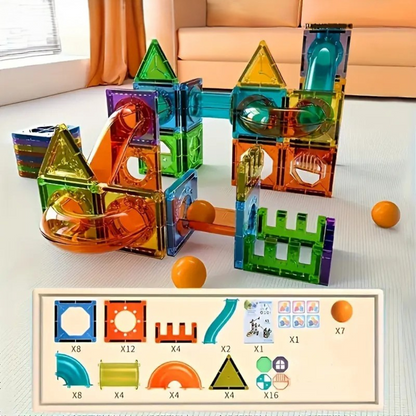 Magnetisches Gebäudespielzeug mit LED-Beleuchtung – 69 Teile für kreative Kinder, STEM-Fähigkeiten und unendliche Bauideen 2