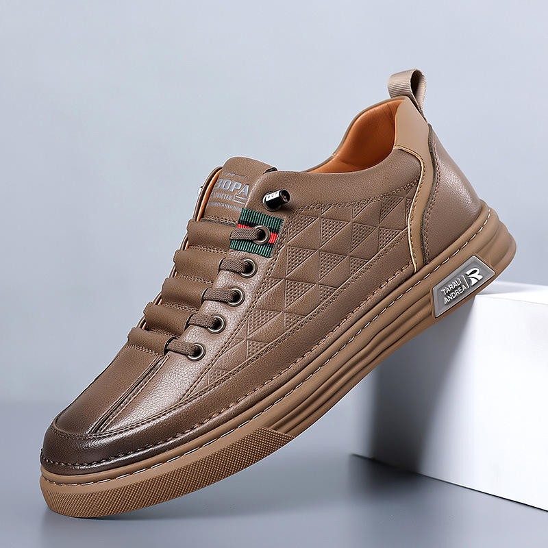 Herren Sneaker Schwarz Größe 42 Leder-1