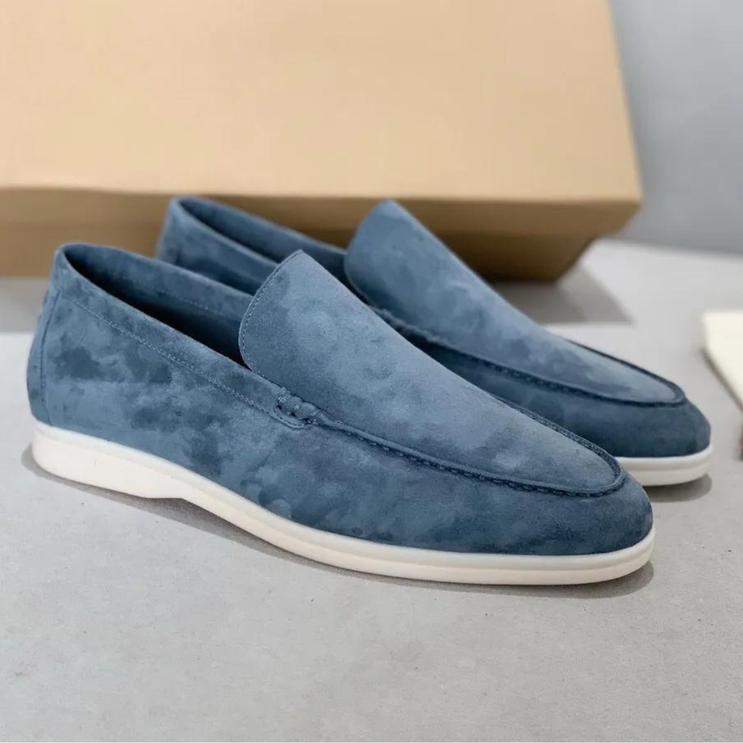 Variant image for Herren Slipper Beige Größe 42 Wildleder Atmungsaktiv Schlupfschuhe für Sommer-28