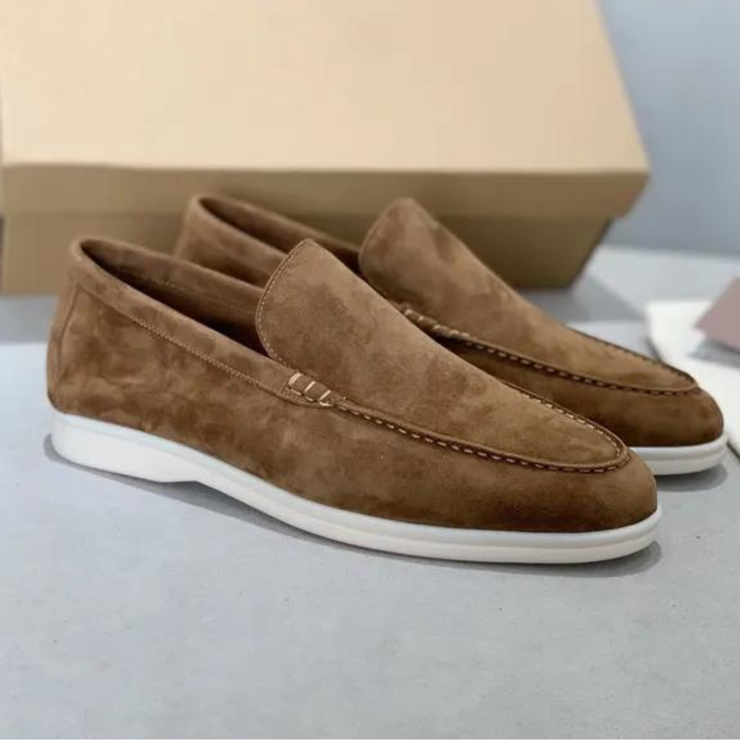 Variant image for Herren Slipper Beige Größe 42 Wildleder Atmungsaktiv Schlupfschuhe für Sommer-14