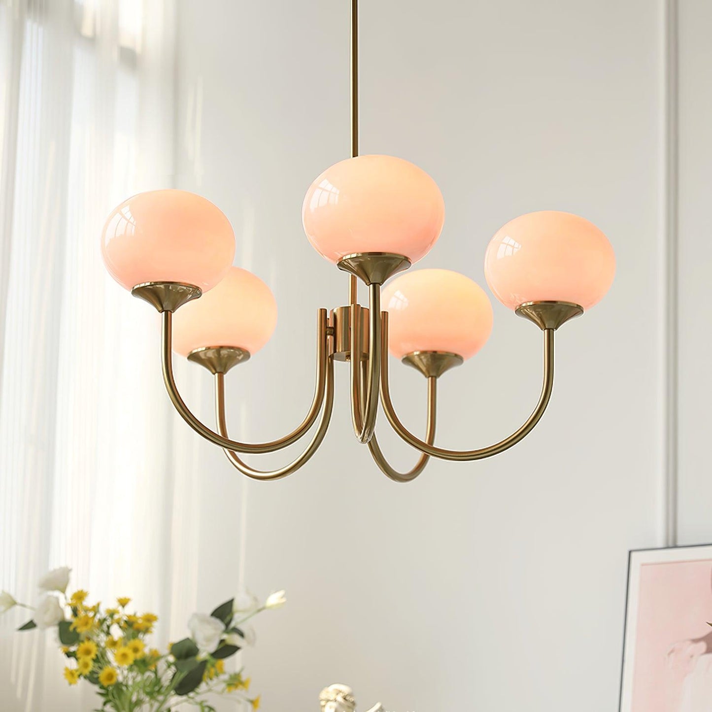 LuftBlüte Chic – Stylish Marshmallow Ceiling Light