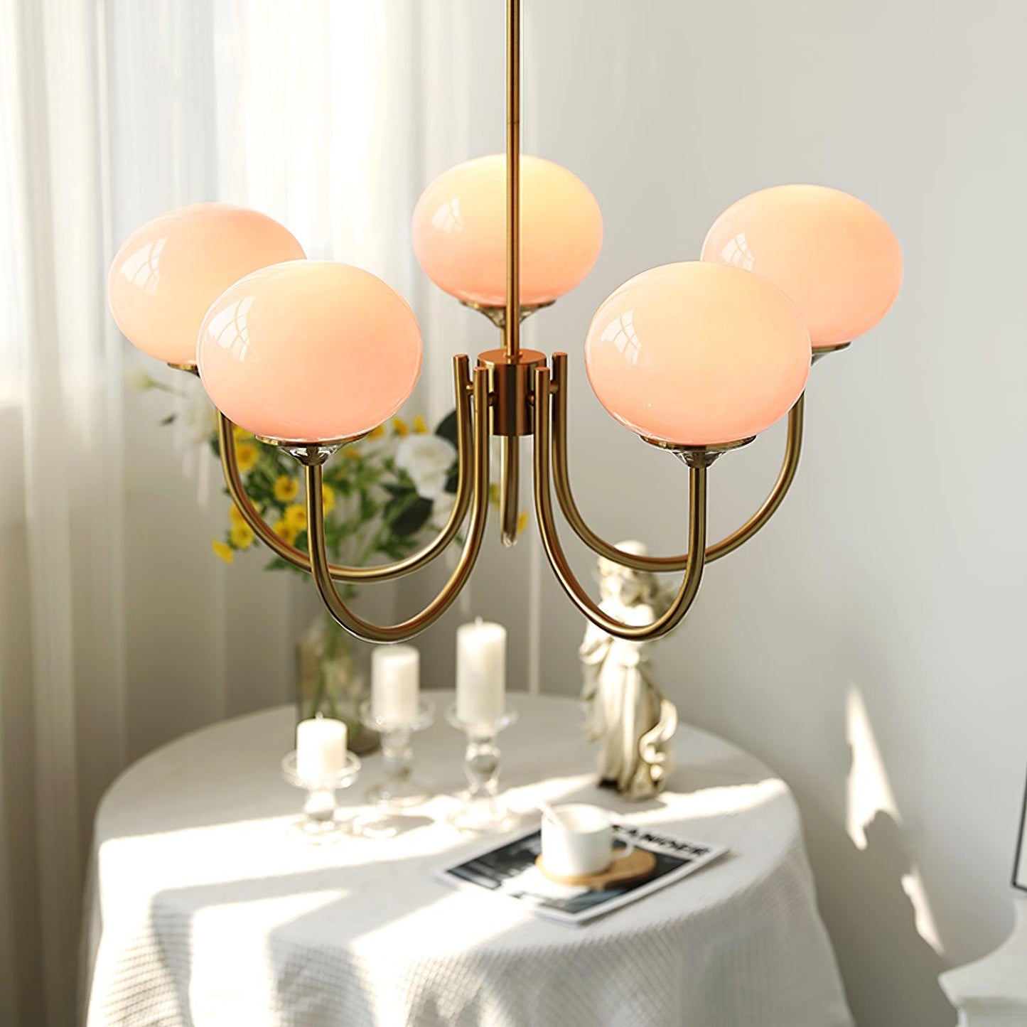 LuftBlüte Chic – Stylish Marshmallow Ceiling Light