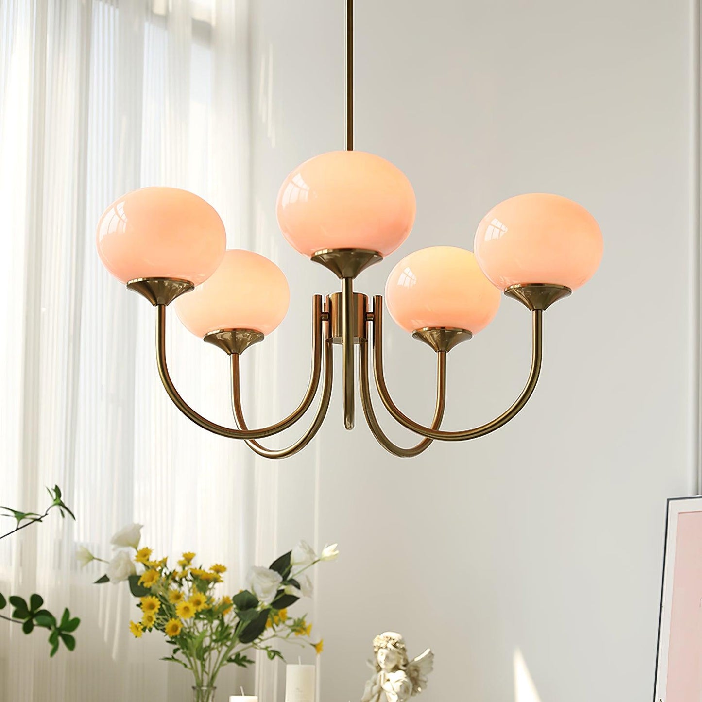 LuftBlüte Chic – Stylish Marshmallow Ceiling Light