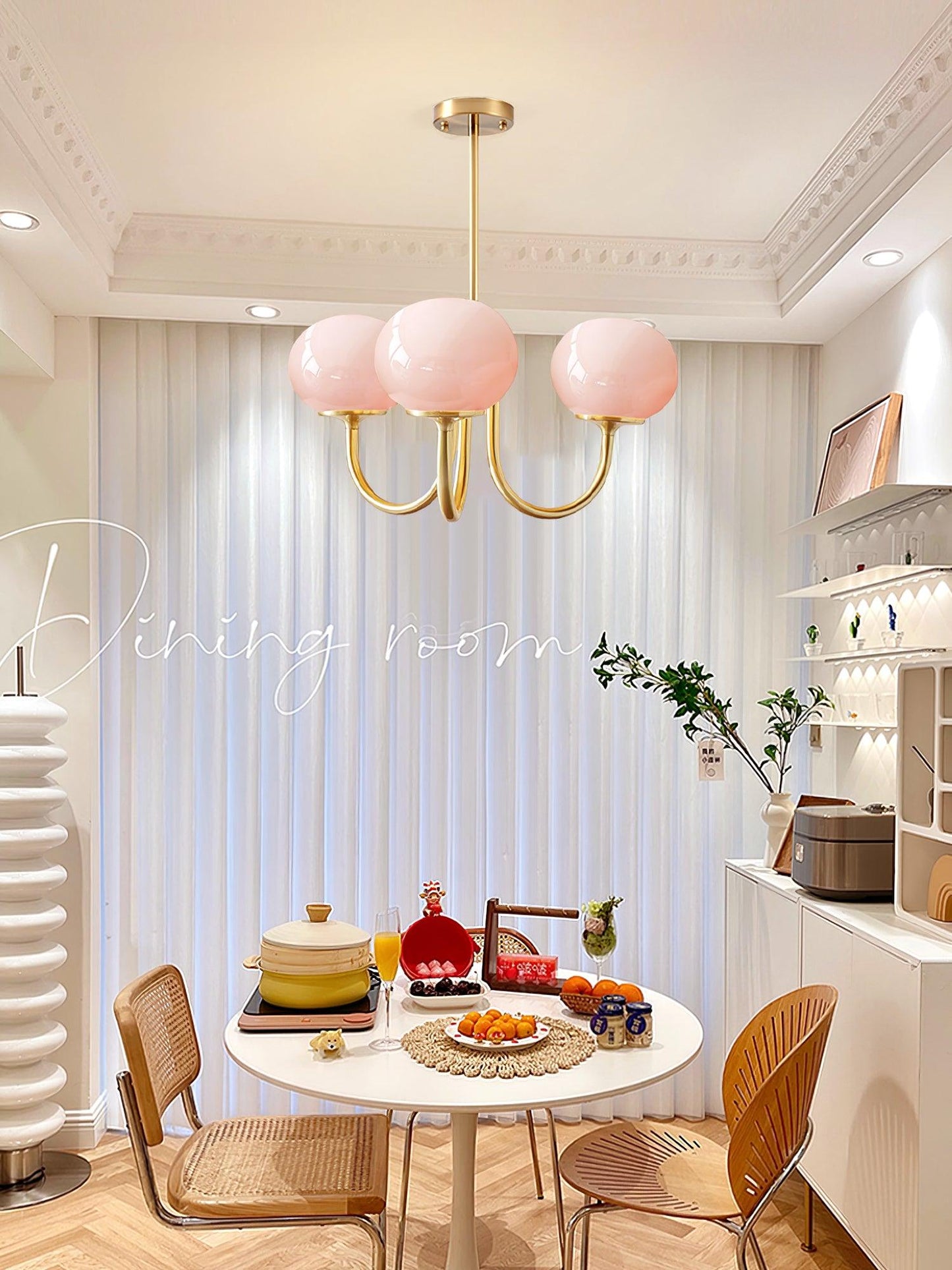 LuftBlüte Chic – Stylish Marshmallow Ceiling Light