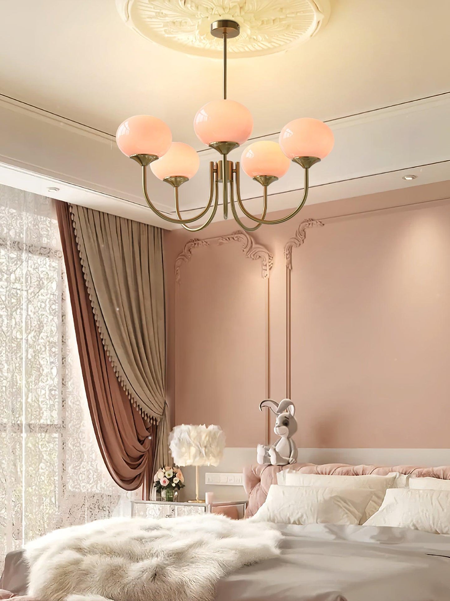 LuftBlüte Chic – Stylish Marshmallow Ceiling Light