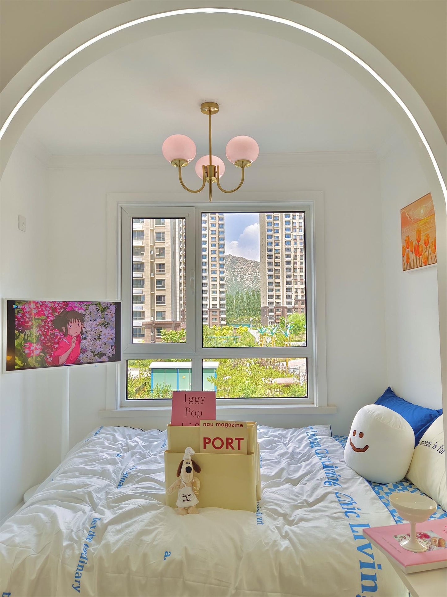 LuftBlüte Chic – Stylish Marshmallow Ceiling Light