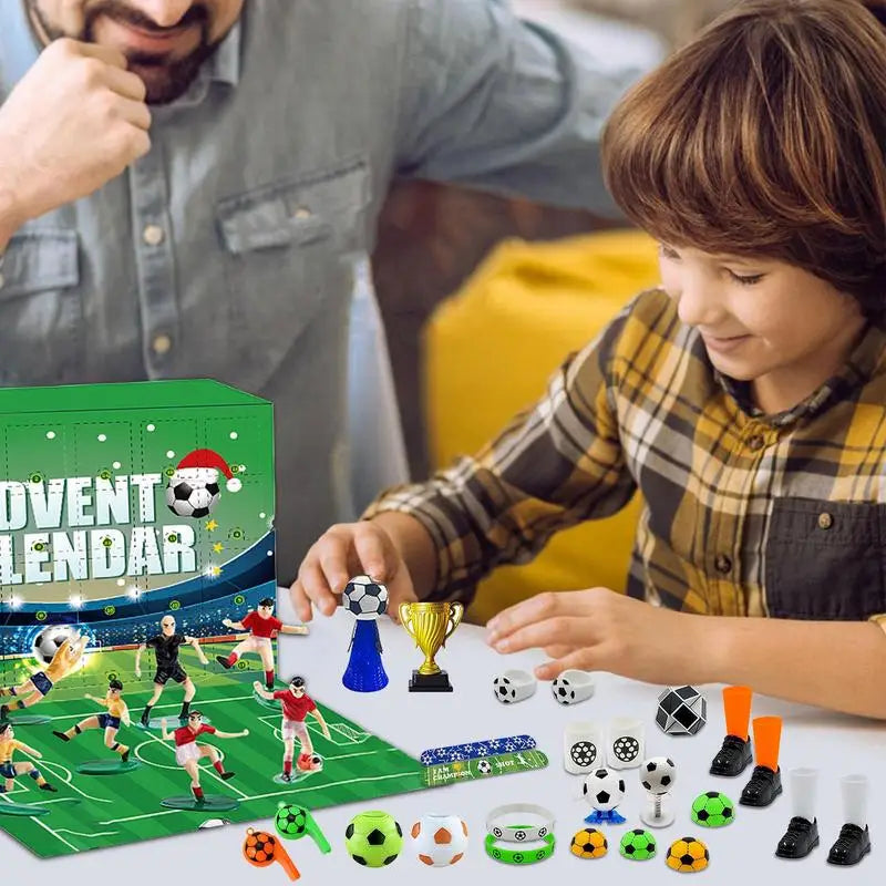 MatchBox – Adventskalender für Jungen und Mädchen mit Stadion-Bausatz 3