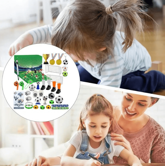 MatchBox – Adventskalender für Jungen und Mädchen mit Stadion-Bausatz 5