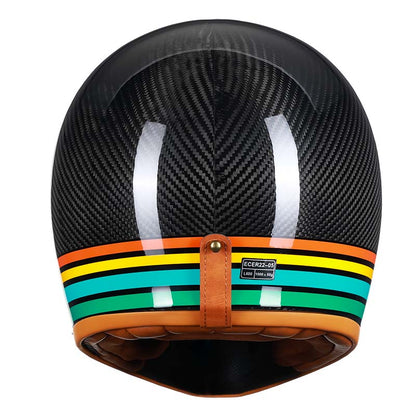 Men's Full Face Motorcycle Helmet Carbon Fiber Lightweight DOT ECE Approved 4