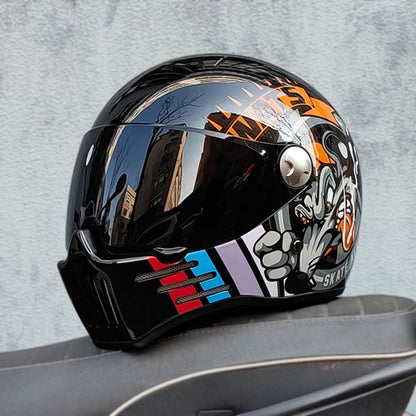Men’s Full Face Motorcycle Helmet DOT ECE Approved ABS Dark Visor 8