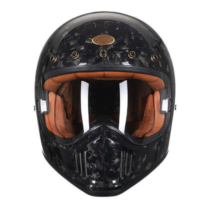 Men’s Full Face Motorcycle Helmet Lightweight Carbon Fiber DOT ECE Approved 1