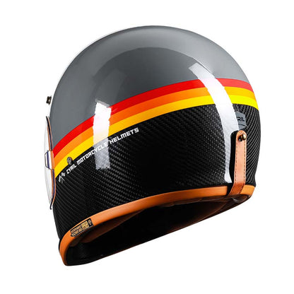 Men’s Full Face Motorcycle Helmet Lightweight Carbon Fiber DOT ECE Approved 4