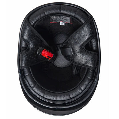 Men’s Half-Face Helmet Carbon Fiber Lightweight Retro Style 6