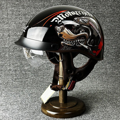 Men’s Half Helmet Stylish Lightweight Microfiber 13