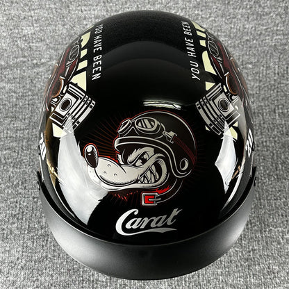Men’s Half Helmet Stylish Lightweight Microfiber 6