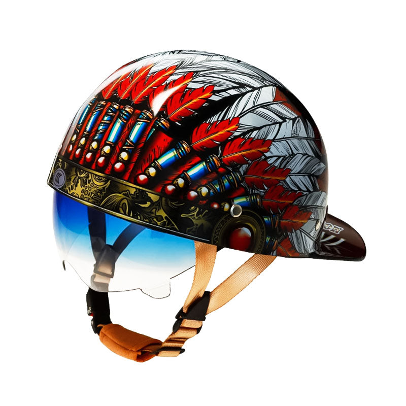 Men’s Motorcycle Helmet DOT Approved ABS Shell Lightweight 13