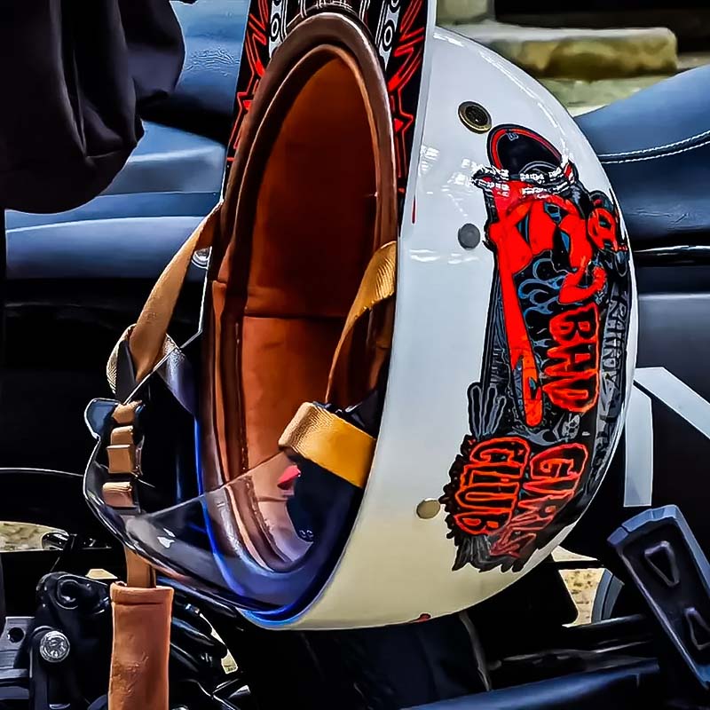 Men’s Motorcycle Helmet DOT Approved ABS Shell Lightweight 4
