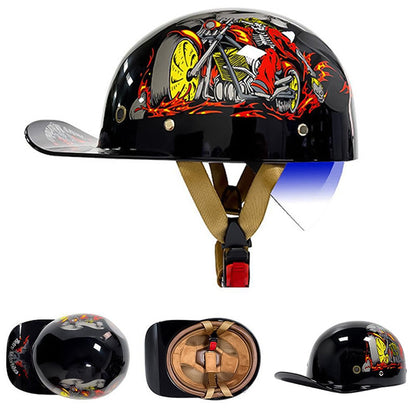 Men’s Motorcycle Helmet DOT Approved ABS Shell Lightweight 6