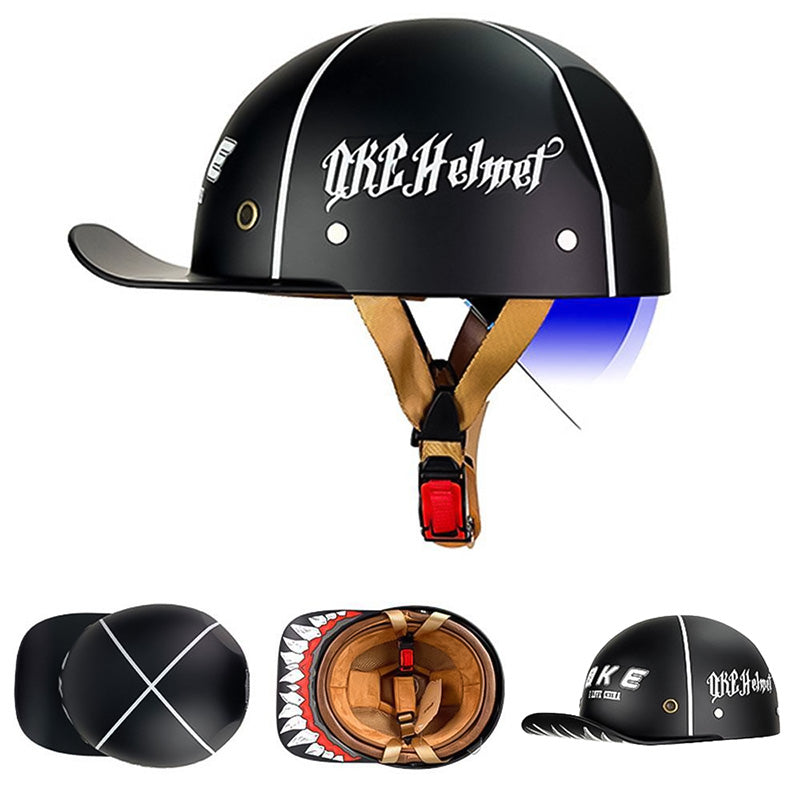 Men’s Motorcycle Helmet DOT Approved ABS Shell Lightweight 7