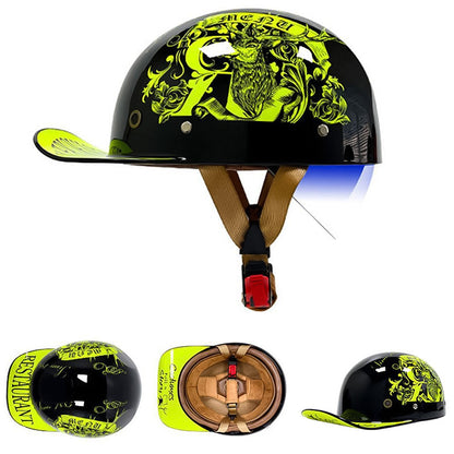 Men’s Motorcycle Helmet DOT Approved ABS Shell Lightweight 8