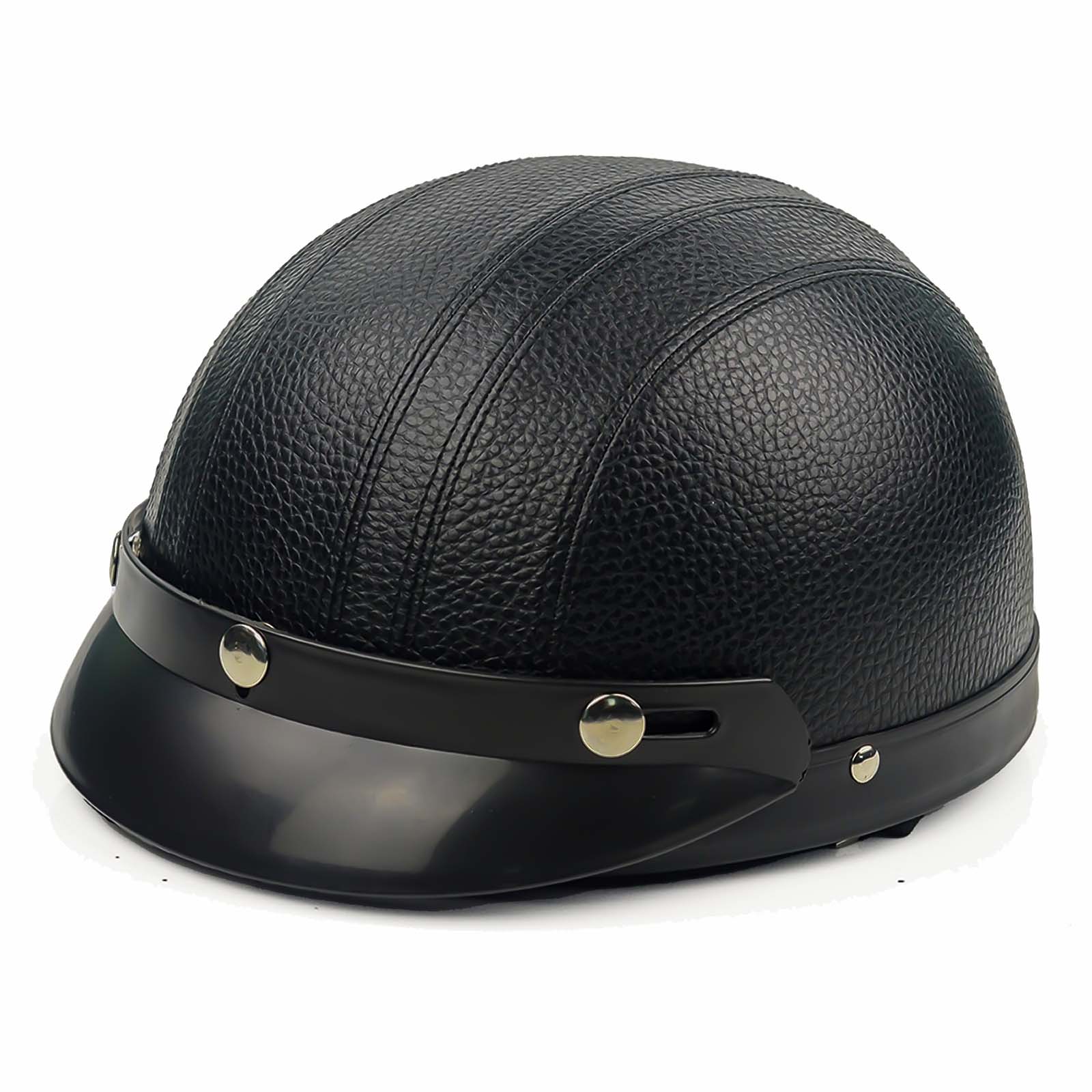 Men’s Motorcycle Helmet Retro Half Design Glossy Finish 2