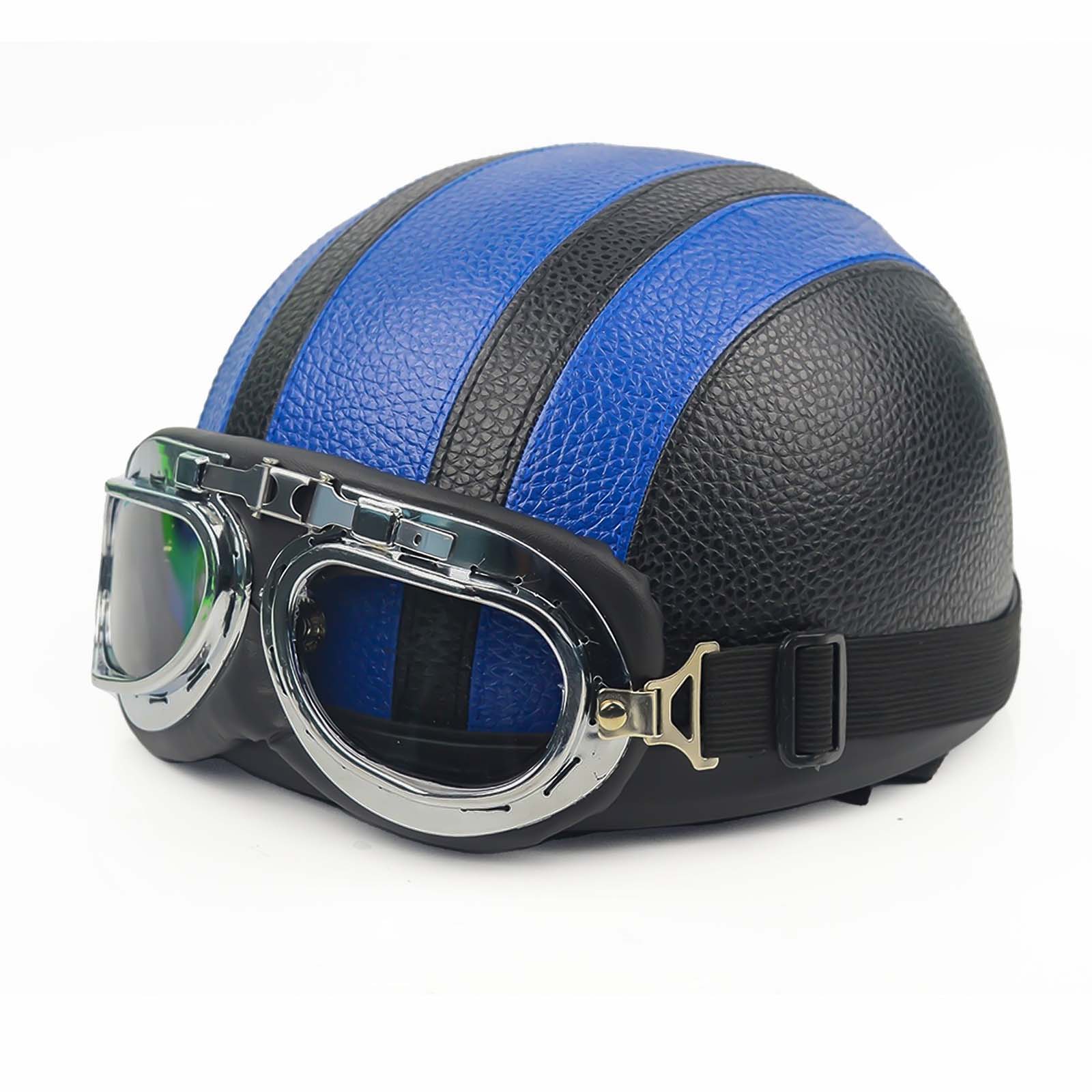 Men’s Motorcycle Helmet Retro Half Design Glossy Finish 5
