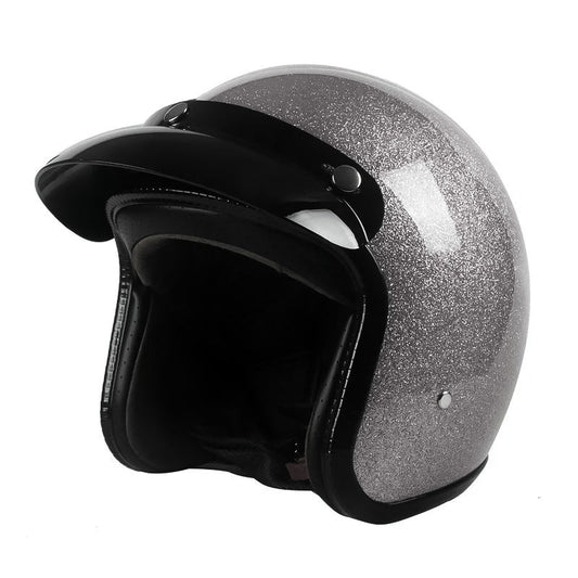Men’s Open Face Helmet Lightweight DOT Certified Fiberglass 0