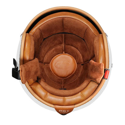 Men’s Open Face Motorcycle Helmet Lightweight ABS with EPS Foam 4
