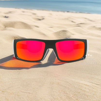 Men’s Polarized Sunglasses Bold Skull Design UV Protection Lightweight Durable 1