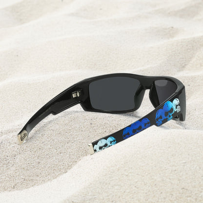 Men’s Polarized Sunglasses Bold Skull Design UV Protection Lightweight Durable 2