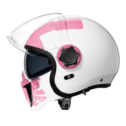 Men’s Vintage Modular Motorcycle Helmet Double Lens DOT ECE Approved ABS Shell 11