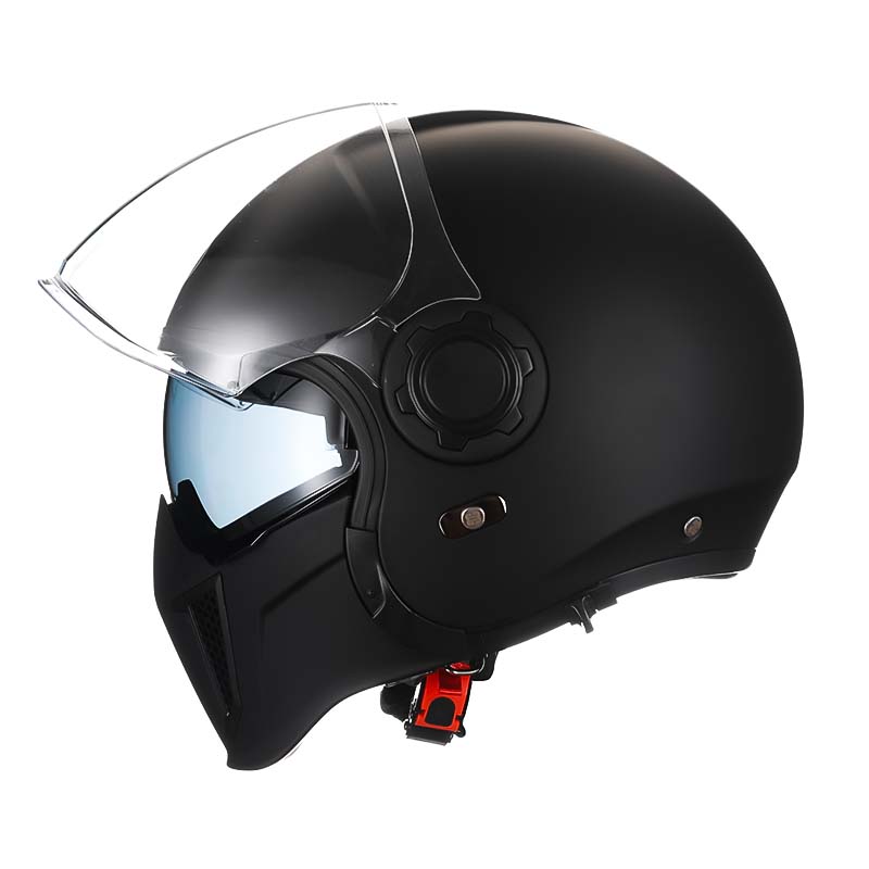 Men’s Vintage Modular Motorcycle Helmet Double Lens DOT ECE Approved ABS Shell 12
