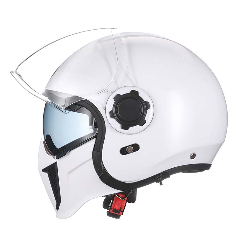 Men’s Vintage Modular Motorcycle Helmet Double Lens DOT ECE Approved ABS Shell 16