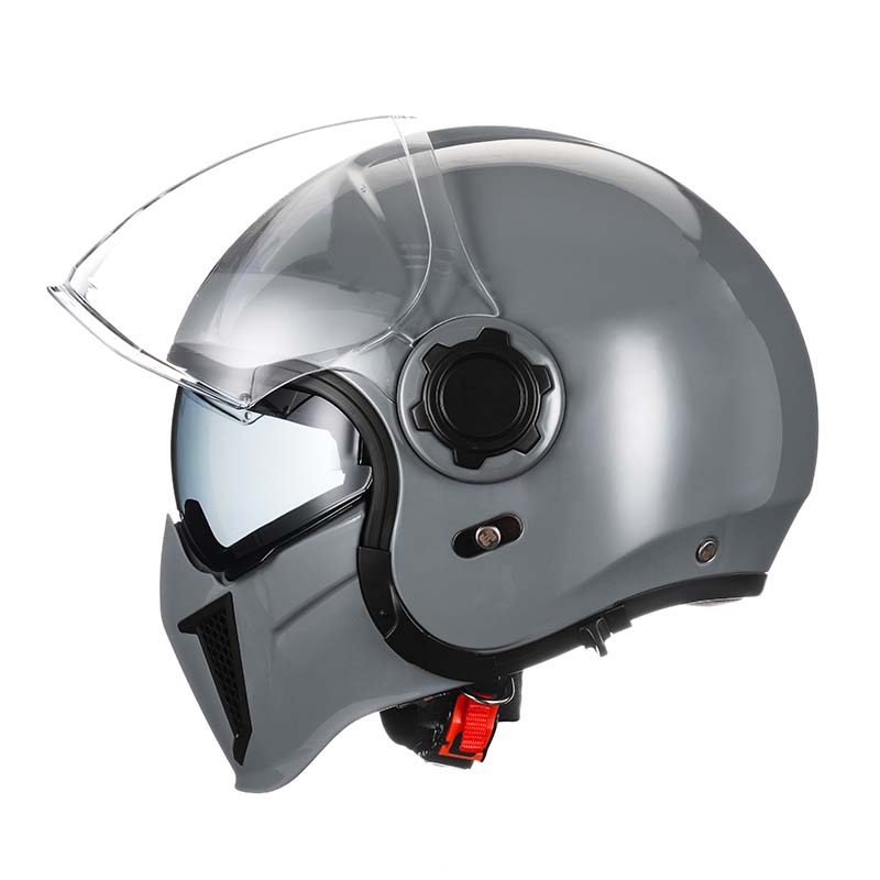 Men’s Vintage Modular Motorcycle Helmet Double Lens DOT ECE Approved ABS Shell 8