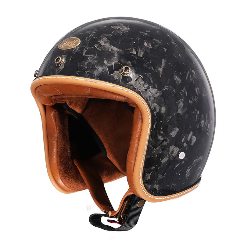 Men’s Vintage Motorcycle Helmet Low Profile DOT ECE Approved 1