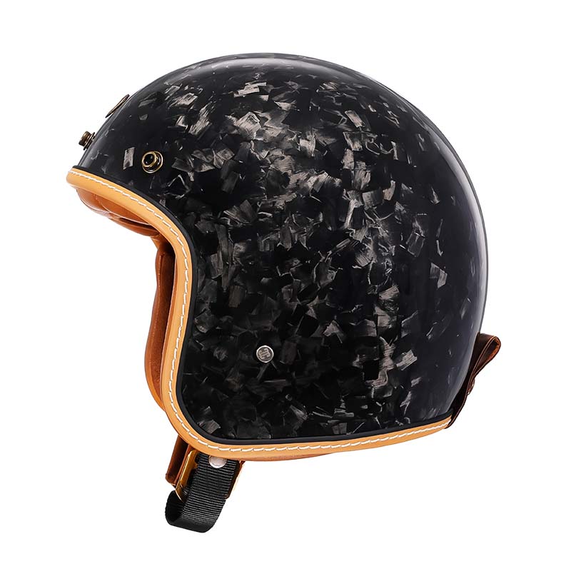 Men’s Vintage Motorcycle Helmet Low Profile DOT ECE Approved 3