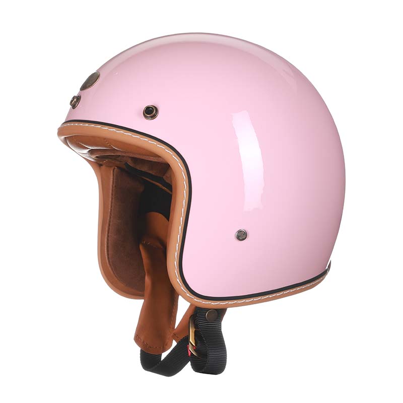 Men’s Vintage Motorcycle Helmet Low Profile DOT ECE Approved 7