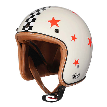 Men’s Vintage Motorcycle Helmet Low Profile DOT ECE Approved 8