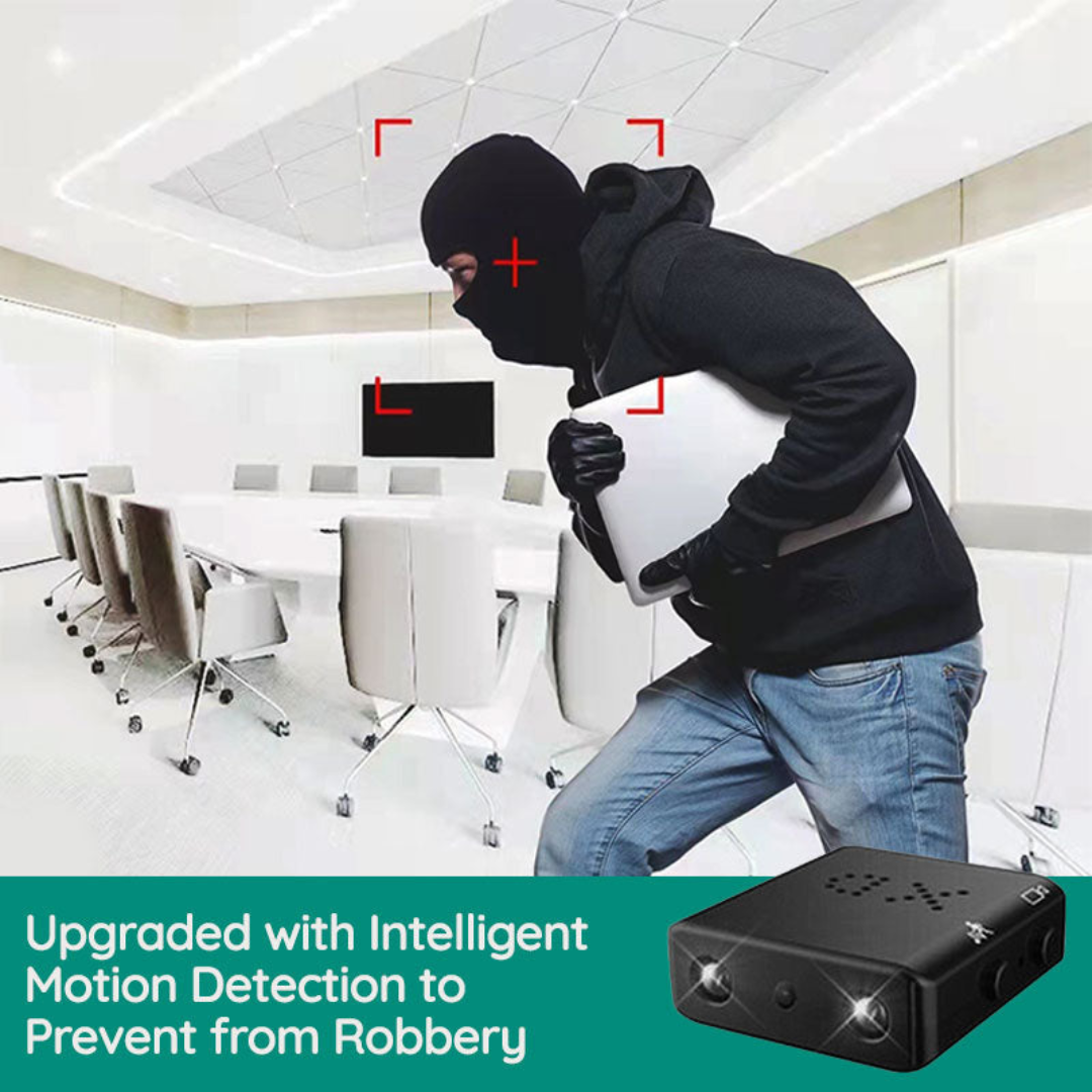 Mini HD Sicherheitskamera für Außen mit Nachtsicht und WLAN – Kompakte Überwachungskamera mit Bewegungserkennung 4